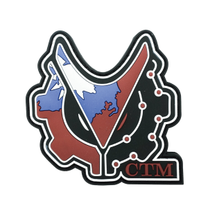 Taiwan-flag CTM logo PVC PATCH