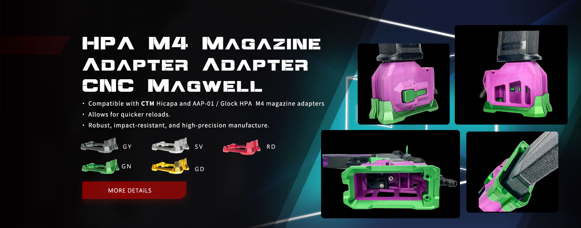  HPA M4 Magazine Adapter CNC Magwell