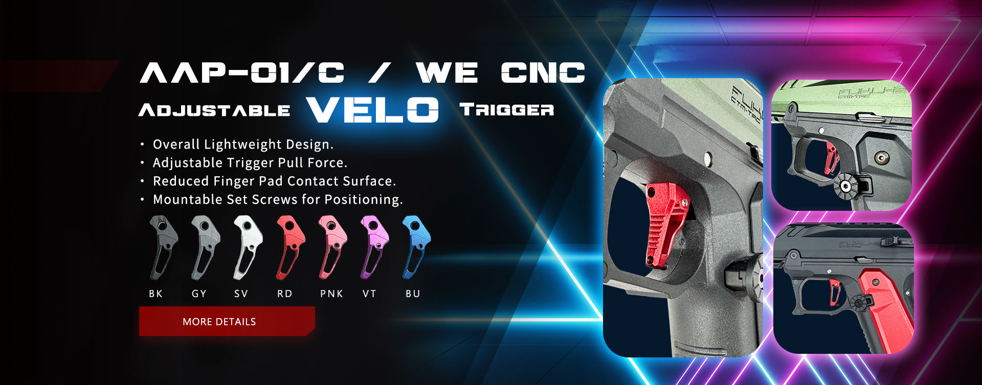 FUKU-2 AAP-01/C / WE CNC Adjustable VELO Trigger