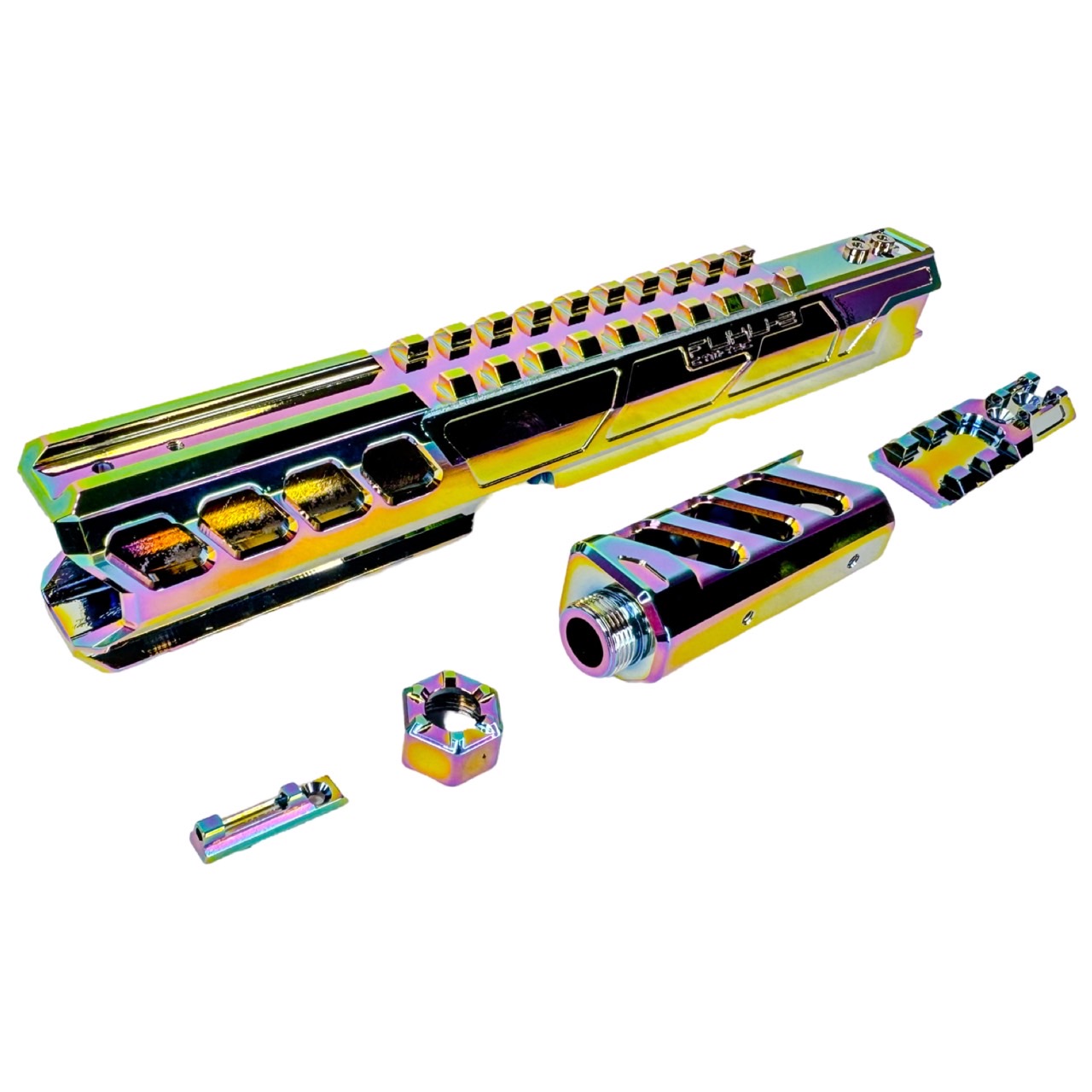 AAP-01/C FUKU-2 CNC UPPER SET V2 - Electroplating Rainbow Long General Version