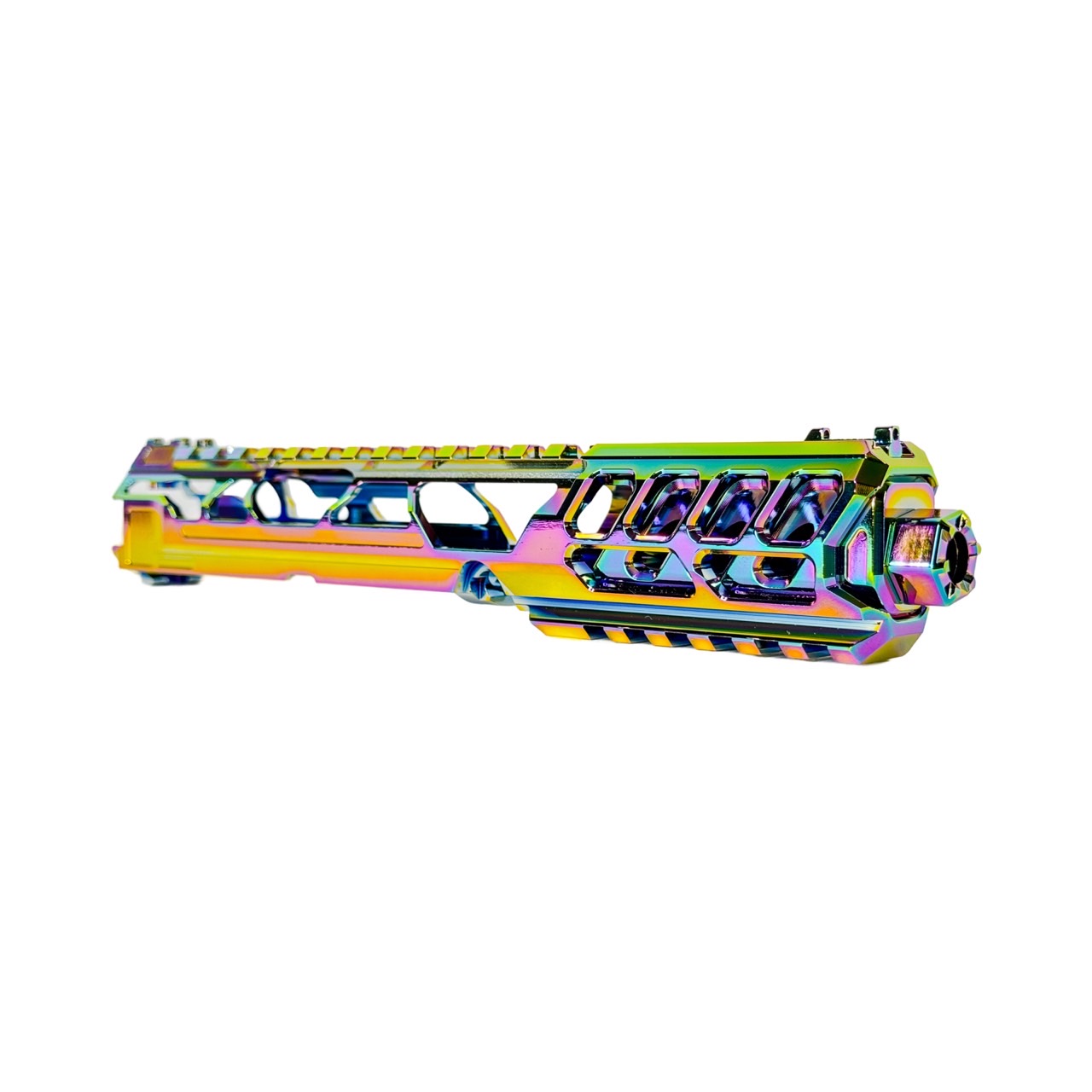 AAP-01/C FUKU-2 CNC UPPER SET V2 - Electroplating Rainbow Long CUTOUT Version